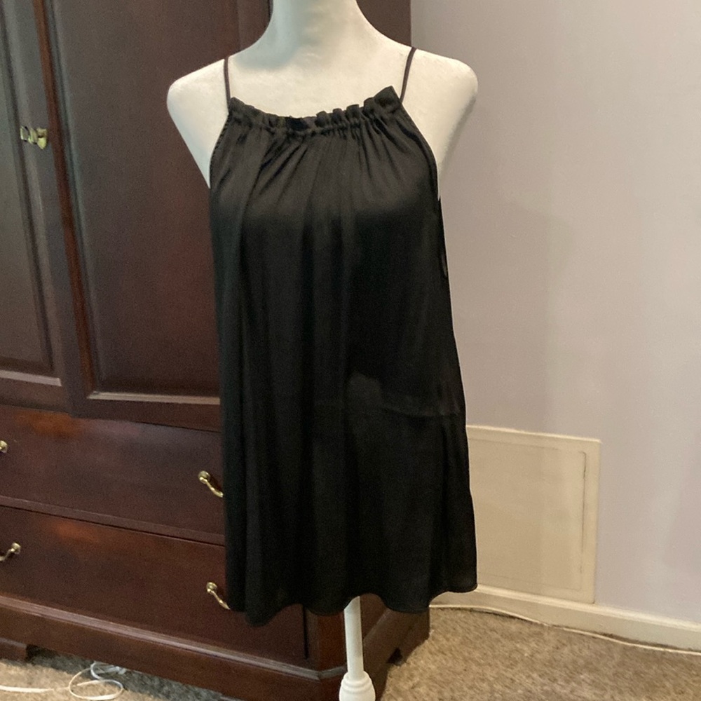 LOFT Spaghetti Strap Pintuck Collar Tunic